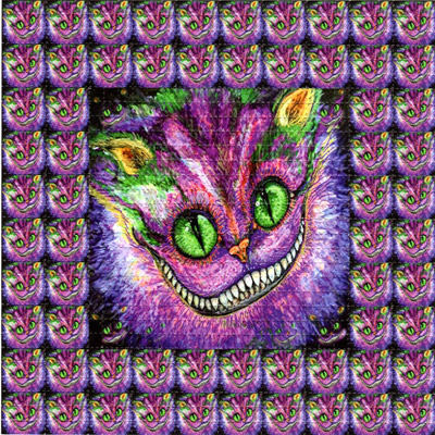 Cheshire Cat Grin blotter